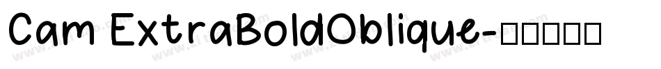 Cam ExtraBoldOblique字体转换